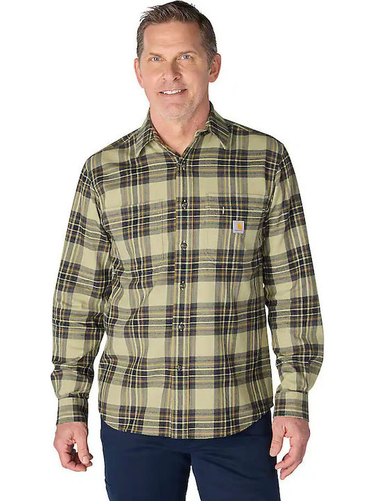 Carhartt Long Sleeve Flannel Shirt in Wide Fit ...