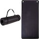 inSPORTline Trainingsmatte Pilates Schwarze mit Tragegurt (140x61x1.5cm)
