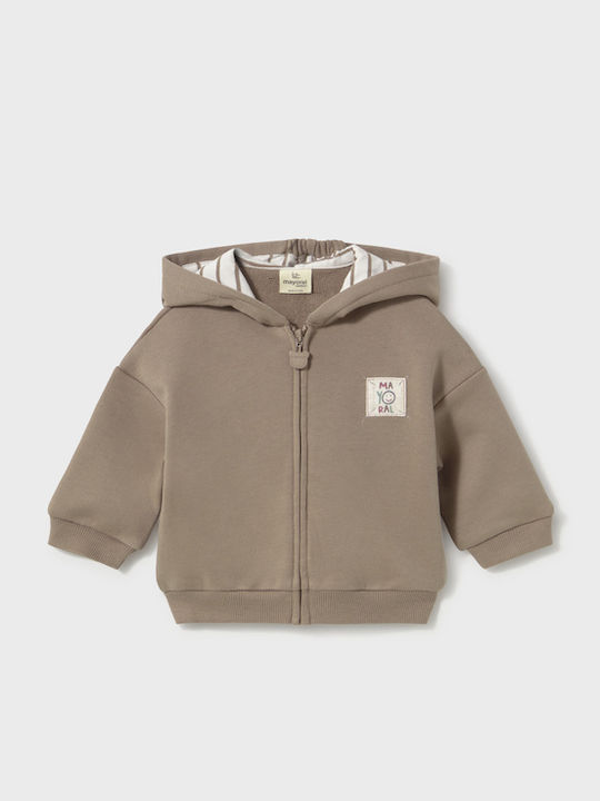 Mayoral Kinder-Sweatshirt Strickjacke Braun