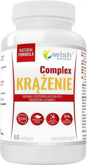 Wish Pharmaceutical Circulation Complex Специална хранителна добавка 60 капсули