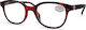 Optosquad Reading Glasses +1.25 In Red Colour 8950-3