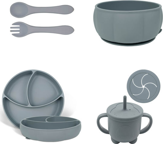 Baby Cloud Pumpkin Silicone Grey 6pcs