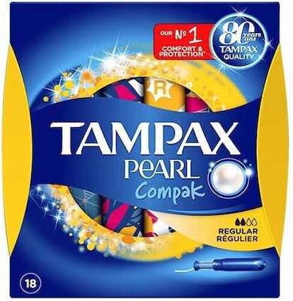 Internal Tampons Tampax Pearl Compak Regular 18 Pcs