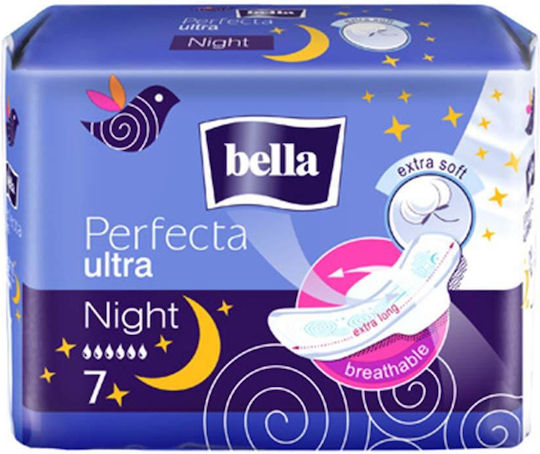 Bella Perfecta Hygienepads mit Flügeln Nacht 7 Stück
