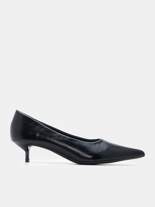 Pointed Toe Heels with Medium Black Heel