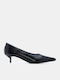 Pointed Toe Heels with Medium Black Heel
