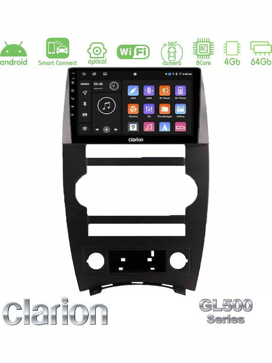 Clarion Auto-Audiosystem für Jeep Commander 2007-2008 mit Touchscreen 9" Bluetooth USB WiFi GPS Apple CarPlay Android Auto