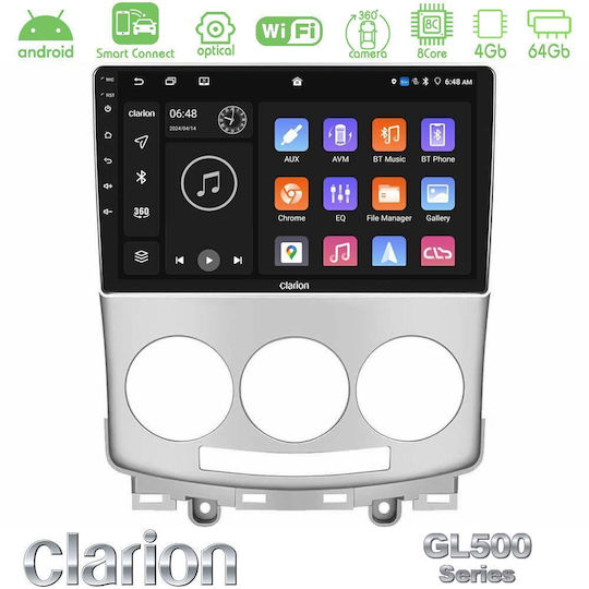 Clarion Ηχοσύστημα Αυτοκινήτου για Mazda 5 2004-2010 (Bluetooth/USB/WiFi/GPS/Apple-Carplay/Android-Auto) με Οθόνη Αφής 9"