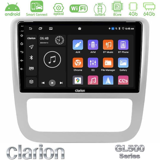 Clarion Автомобилна Аудио Система за Volkswagen Scirocco / Eos 2008-2014 (Bluetooth/USB/Wi-Fi/GPS/Apple CarPlay/Android Auto) с Touch Screen 9"