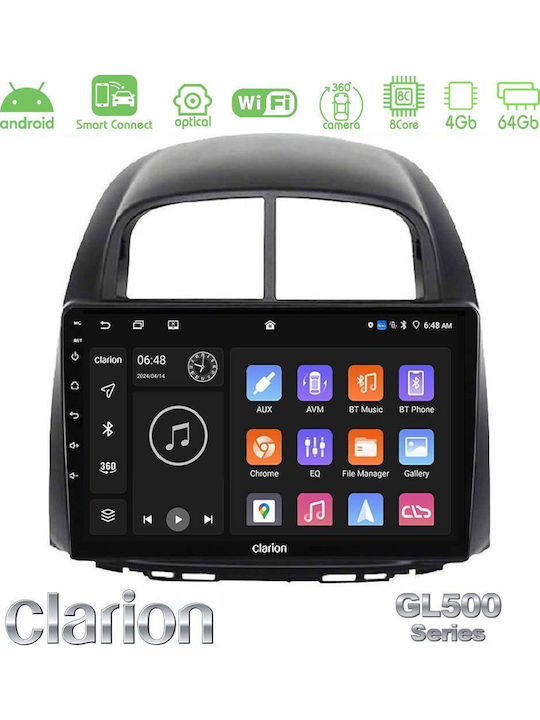 Clarion Auto-Audiosystem für Daihatsu Sirion Subaru Nur (Bluetooth/USB/Eingebautes Wi-Fi / GPS/Apple CarPlay/Android Auto) mit Touchscreen 10"