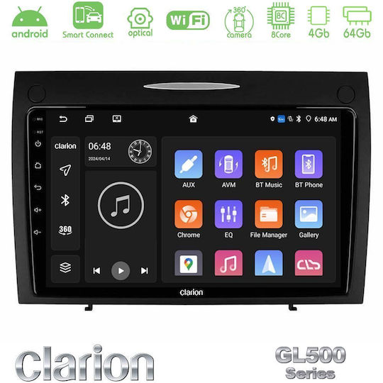 Clarion Car Audio System for Mercedes-Benz SLK 2004-2010 Bluetooth USB WiFi GPS Apple CarPlay Android Auto with 9" Touch Screen