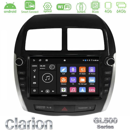 Clarion Car Audio System for Mitsubishi Asx 2013-2018 (Bluetooth/USB/WiFi/GPS/Apple CarPlay/Android Auto) with 9" Touch Screen