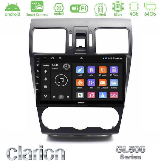 Clarion Автомобилна Аудио Система за Subaru Forester 2015-2018 (Bluetooth/USB/Вграден Wi-Fi/GPS/Apple CarPlay/Android Auto) с Touch Screen 9"