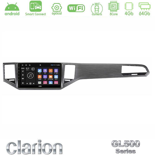 Clarion Car Audio System for Volkswagen Sportsvan 2014-2020 (Bluetooth/USB/WiFi/GPS/Apple CarPlay/Android Auto) with 9" Touch Screen
