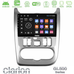 Clarion Автомобилна Аудио Система за Renault Logan Dacia Duster Sandero Logan с Bluetooth USB и GPS Clarion Автомобилна Аудио Система за Renault Logan Dacia Duster Sandero Logan с Bluetooth USB и GPS