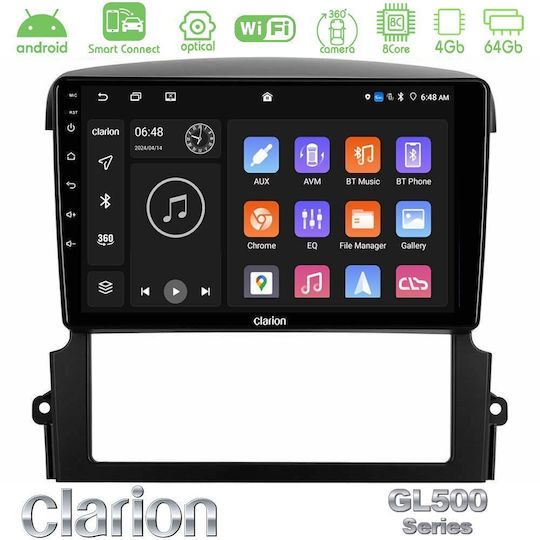 Clarion Car Audio System for Kia Sorento 2006 2009 Bluetooth USB WiFi GPS Apple CarPlay Android Auto with 9" Touch Screen
