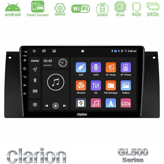 Clarion Ηχοσύστημα Αυτοκινήτου για BMW E39 / X5 (E53) Land Rover Range Rover 2002 2005 (Bluetooth/USB/WiFi/GPS/Apple-Carplay/Android-Auto) με Οθόνη Αφής 9"