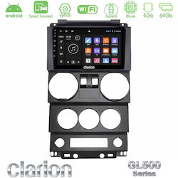 Clarion Auto-Audiosystem für Jeep Wrangler 2008-2010 mit Bluetooth, USB & GPS