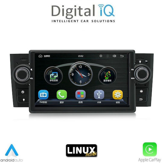 Digital IQ Car Audio System for Fiat Grande Punto 2005-2012 (Bluetooth/USB/WiFi/GPS) with 7" Touch Screen