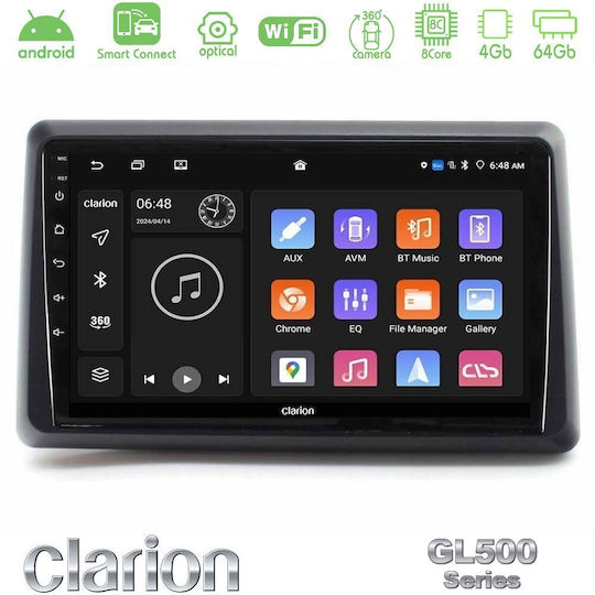 Clarion Auto-Audiosysteme für Renault Express 2020-2025 mit Touchscreen 9" Bluetooth USB WiFi GPS Apple CarPlay Android Auto