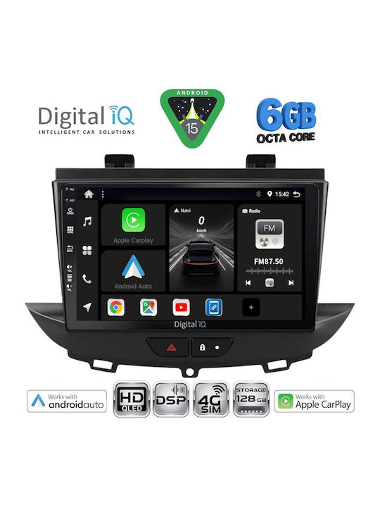 Digital IQ Auto-Audiosystem für Opel Crossland / Grandland 2017-2025 mit Touchscreen 9 Zoll