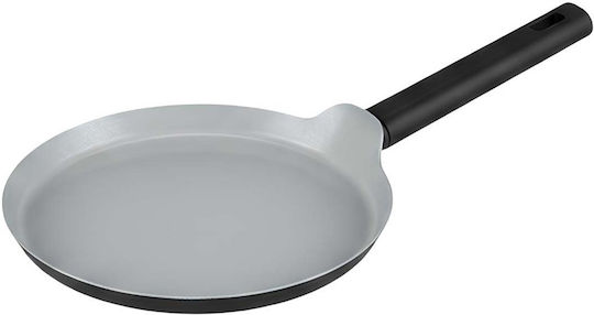 Swiss Haus 24cm Shallow Frying Pan Ergonomic Insulated Textured Handle Silver Swiss Haus 24cm Shallow Frying Pan Ergonomic Insulated Textured Handle Silver