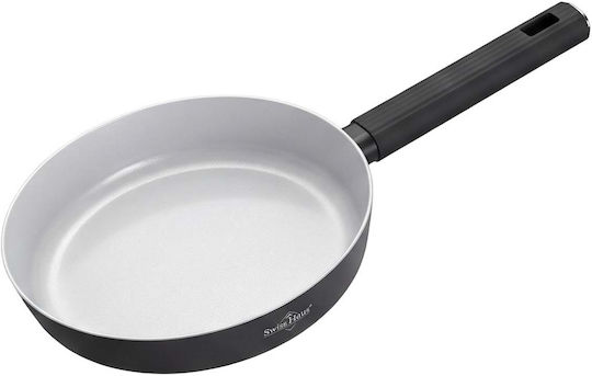 Swiss Haus 20cm Frying Pan Ergonomic Insulated Textured Handle Black