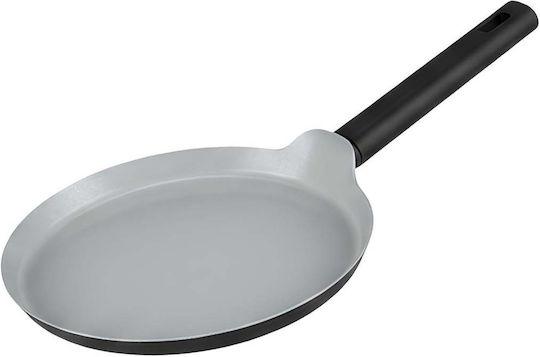 Swiss Haus 26cm Shallow Frying Pan Ergonomic Insulated Textured Handle Silver