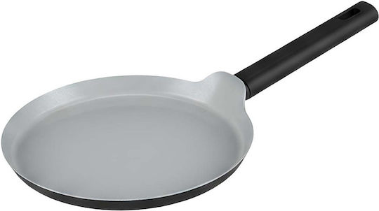 Swiss Haus 28cm Flache Pfanne Ergonomischer Isolierter Texturierter Griff Silber