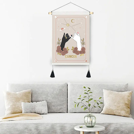 FRIPIA Tapiserie decorativă lucrată manual din țesătură 50x35cm