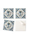 Vinyl Tile Set Kitchen Motif Bird Flower Pattern 20x20x20 Cm
