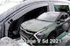 Rati Armster Cotieră Auto Din Piele Compatibilă Cu Fiat Tipo 2016+ În Culoare Neagră
