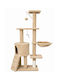 Claw & Order Kratzbaum Katzenbaum Beiges 48x34x138cm