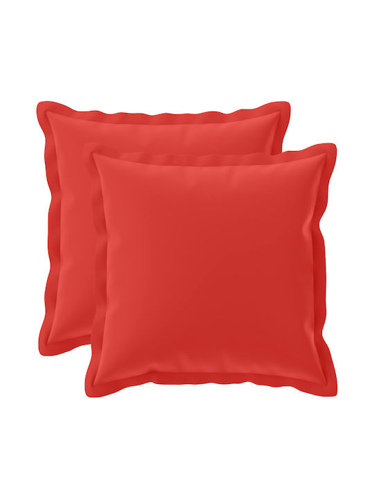 vidaXL Калъф За Възглавница Houten Червен 40x40см