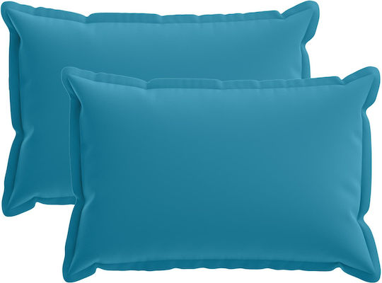 vidaXL Διακοσμητική Μαξιλαροθήκη Houten Γαλάζιο 50x30εκ.