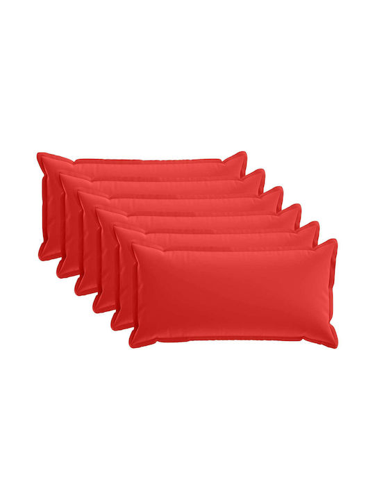 vidaXL Decorative Pillow Case Houten Red 80x40cm