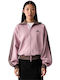 Damen Sweatshirt Strickjacke Rosa