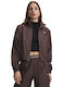 Woven Women's Jacket for Winter Brown