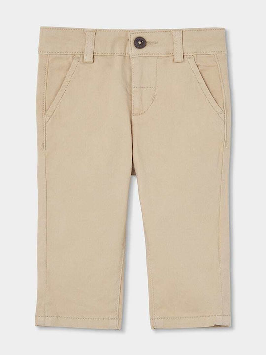 Boboli Pantalon Pentru Copii Bej Stretch Satin