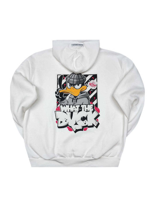 Tony Couper Men’s Long Sleeve White Hoodie H26/25