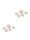 Kiriakos Gofas Earrings Gold 14K with Stones & Pearls