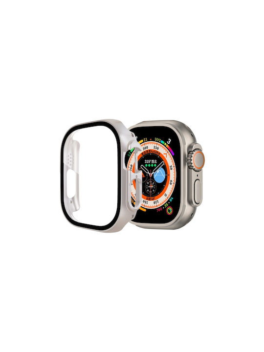 Пластмасов калъф в сребрист цвят за Apple Watch Ultra 49 мм