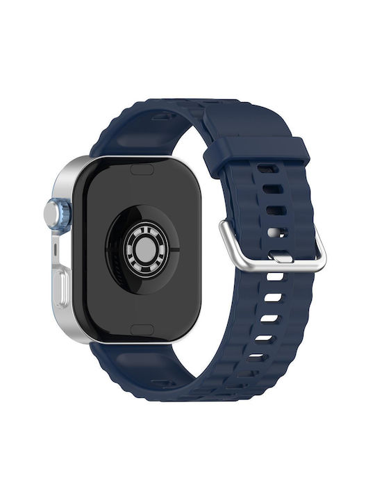 Huawei Watch Fit4 Pro Fit4 Fit3 Xdfind Сребристо Закопчаване Едноцветна Каишка за Часовник от Силикон Полунощно Синьо