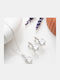Heliophilia Silver Schmuckset mit Halskette & Ohrringe aus Silber
