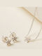Elika Silver Schmuckset Mit Halskette & Ohrringen Aus Silber