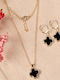 Elika Silver Schmuckset mit Halskette & Ohrringe