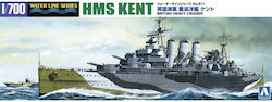 Пластмасов Моделен Комплект Кралски Флот Тежък Крейсер Кент 1/700
