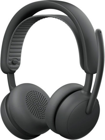 Logitech Zone 2 ES UC Version Ασύρματα On Ear Multimedia Ακουστικά με μικρόφωνο και σύνδεση Bluetooth / USB-C σε Γκρι χρώμα