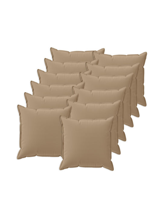 vidaXL Калъф За Възглавница Houten Taupe 40x40см