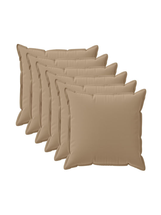 vidaXL Калъф За Възглавница Houten Taupe 45x45см
